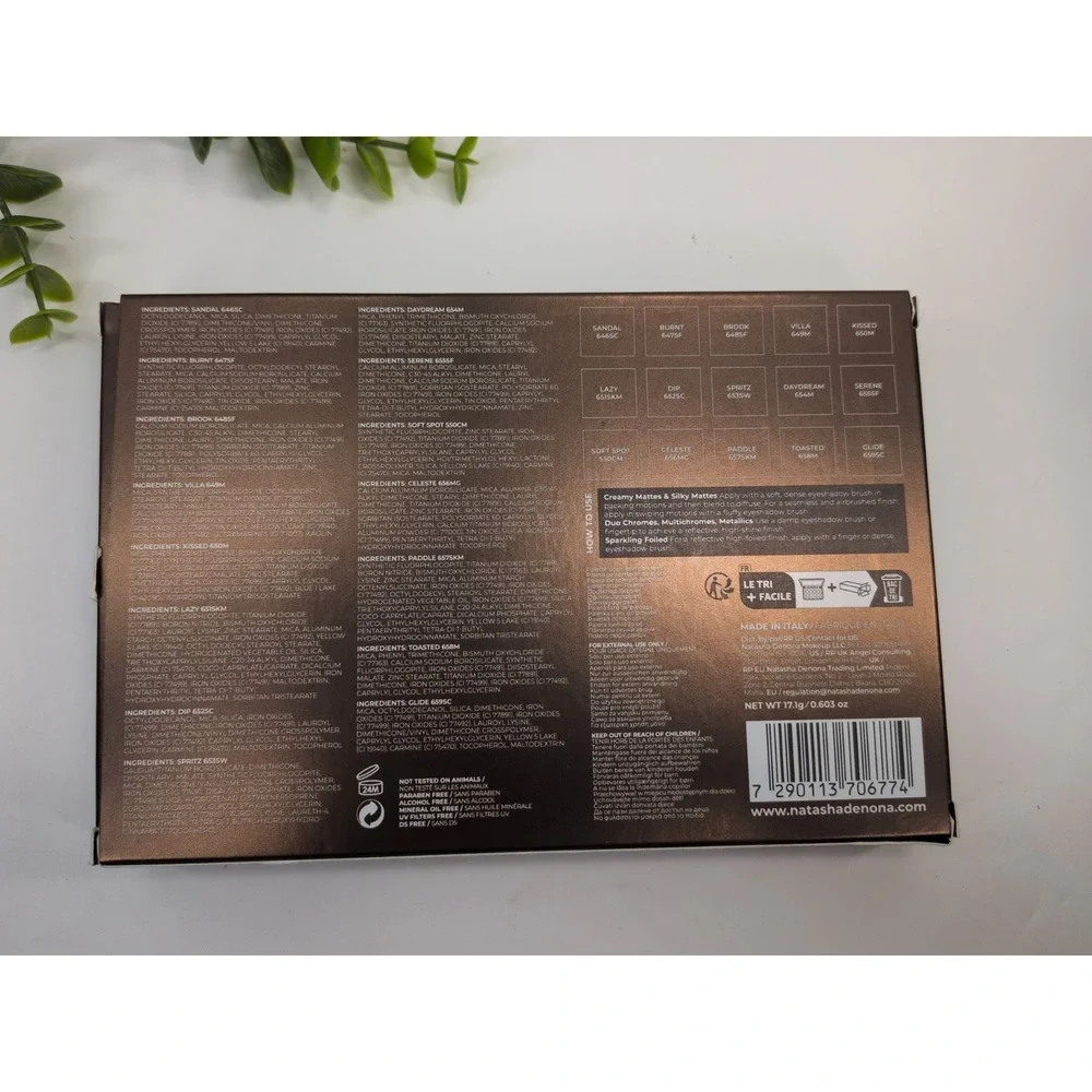 NEW IN BOX🚨Natasha Denona TAN Summer Eye Shadow Palette 100% Authentic 15 Pan